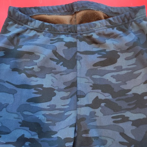 Just cozy winter insulated leggings blue black camo women's size XL - Picture 2 of 7